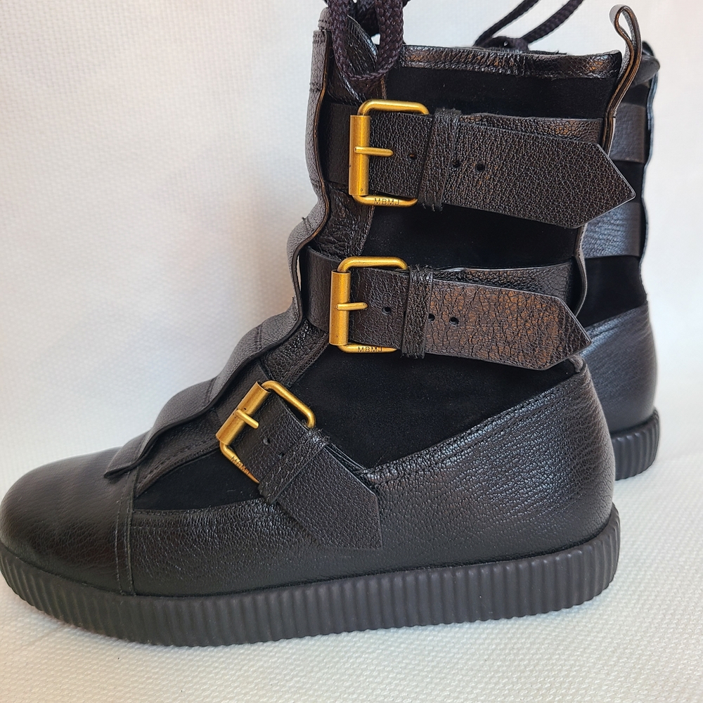 Marc By Marc Jacobs Black Leather Boots Size 36